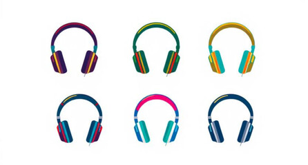 headset, wireless headset, music headset, microphone headset, over-ear headset, audio device icon, communication headset, stereo headset, Bluetooth headset, customer support headset, headset with mic,