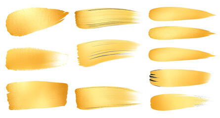 Obraz premium gold brush stroke