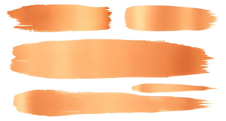 Obraz premium Copper brush stroke, Copper paint stroke, Copper brush texture, Copper watercolor stroke, Metallic brush stroke, Copper brush art, Copper brush vector, 
