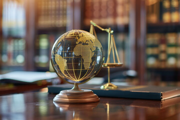 Globe and Scales of Justice