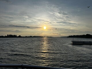 sunset over the sea © Maciej
