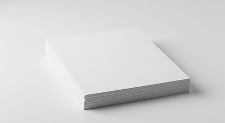 A stack of blank white papers