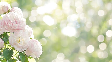 Abstract pink flower blur with soft bokeh and light leaks in the background, creating a tranquil and artistic floral scene.