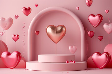 Valentine's Day  Heart Balloons