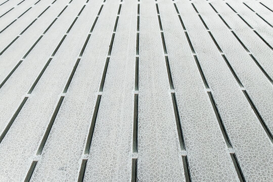 Geometric Salt Patterns and Cracks at Salinas Grandes, Argentina
