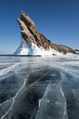 Dragon Rock on Ogoy Island at Lake Baikal