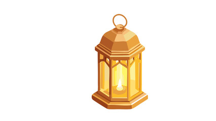 Bright Ramadan Lantern with Warm Light