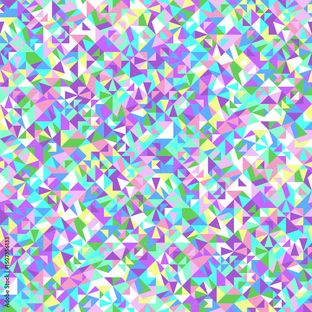 Poster geometrical seamless triangular mosaic pattern background - abstract vector graphic design