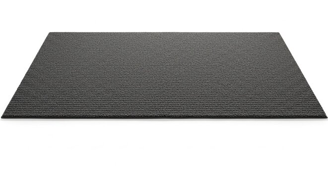 Dark gray rectangular rug