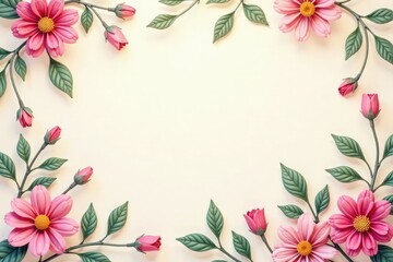 Subtle repeating floral design on a light background , bright, texture, romantic