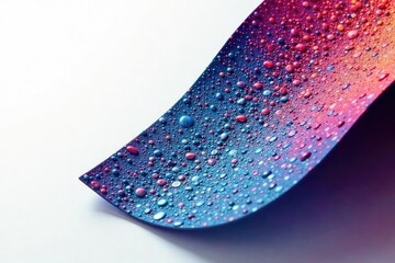 Textured flap, stark white backdrop Shows detail and subtle shadow , shape, material