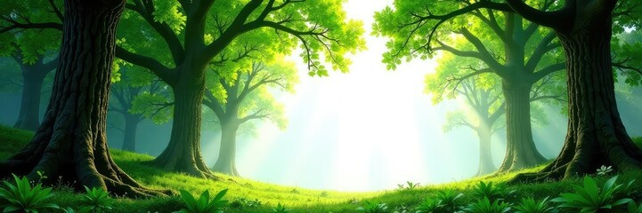 Thick forest branches isolated in white space, natural, greenery