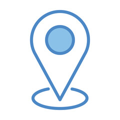 Location pin sign symbol vector flat icon