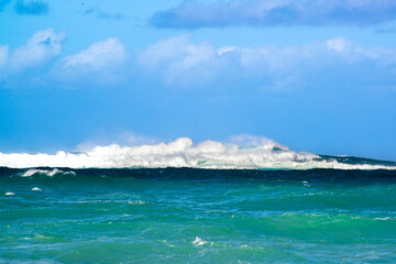 sea waves and sky