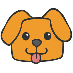brown dog head icon
