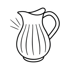 Throw A Pitcher With A Fluted Top