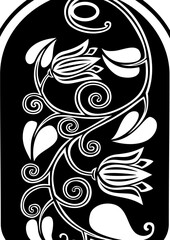 Fototapeta premium small tulip ornament.ai