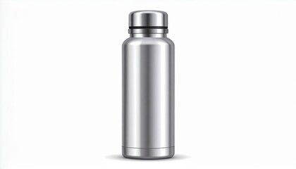 Stainless Steel Water Bottle Mockup