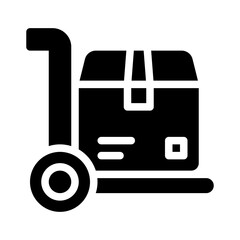 moving box glyph icon