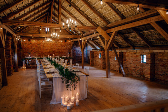 Magical barn wedding venue in Europe