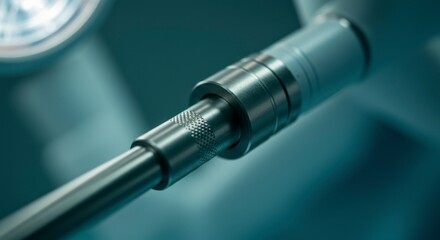 Metal Rod with Ring Close Up