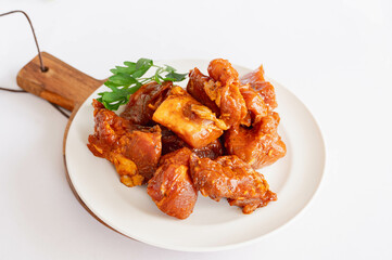 味付け豚角切り肉