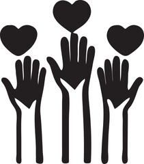 Helping Hands and Hearts Charity Symbol