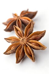 Obraz premium star anise on white background