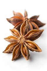 Obraz premium star anise isolated on white background