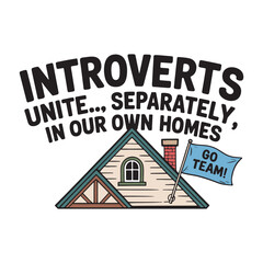 Introvert T Shirt Design