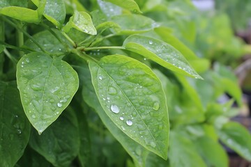 Hot sweating plant photo vibrant nature shot  
