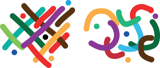 Abstract Chalk Scribbles and Crayon Borders: Vector Grunge Lines, Underlines, and Scratchy Hand-Drawn Effects for Playful Art Projects