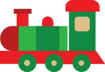 toy train on a white background