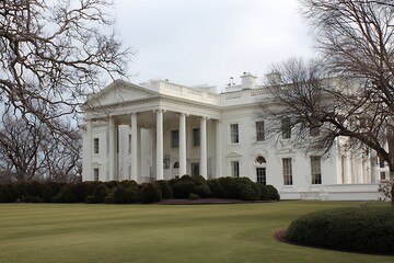 Obraz premium White House captured in vibrant photo 