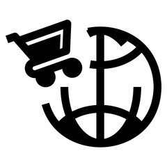 International delivery service icon