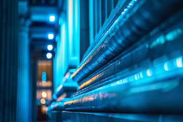 Blue Light Urban Corridor