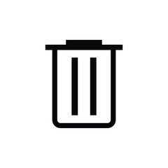 Delete icon. Remove symbol. Trash sign.