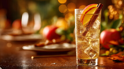Refreshing Apple Cinnamon Cocktail A Festive Drink for Autumn and Winter Celebrations