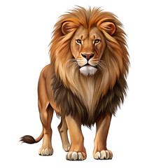 Obraz premium lion isolated on white background