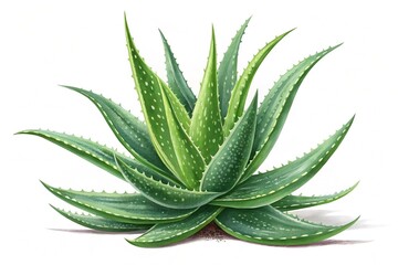 Fototapeta premium Aloe Vera png isolated on white background 