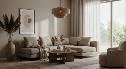 Modern Minimalist Living Room Interior