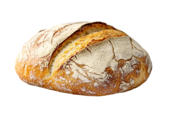 loaf of bread isolated on white background