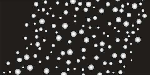 Elegant Vector Background with Floating Silver Confetti on Black – Perfect for Formal Events and Stylish Announcements. A Modern and Luxurious Design Element for Creative Professionals