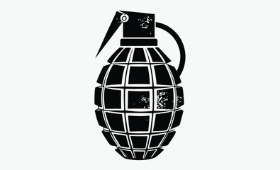 Grenade Silhouette Vector