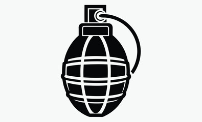 Fototapeta premium Grenade Silhouette Vector