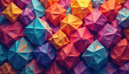 Naklejka premium Geometric abstract shapes, endlessly repeating , bright, grid, wallpaper