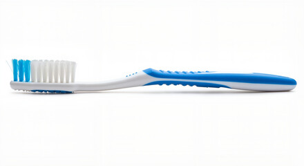 Toothbrush with soft bristles for dental care visuals, health blogs, oral hygiene promotions, educational posters and personal care product designs
