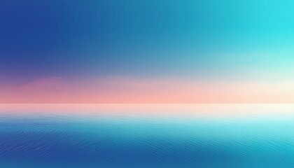 Obraz premium A serene view of the ocean under a colorful sky at sunset. The sea stretches out to the horizon, reflecting the hues of the sky above.