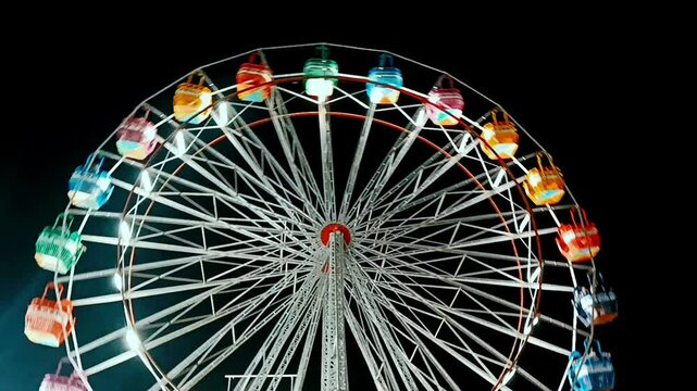ferris wheel at night