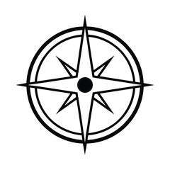 nautical compass navigation icon